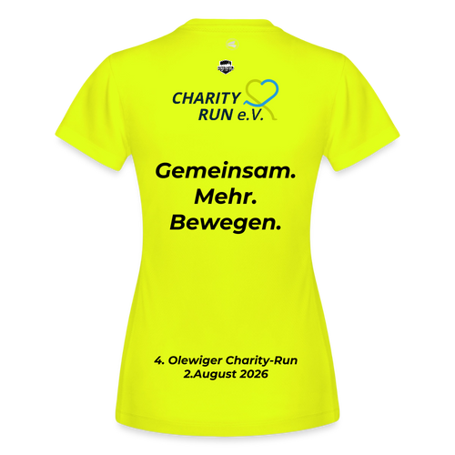JAKO Frauen T-Shirt Run 2.0 gelb - Neongelb